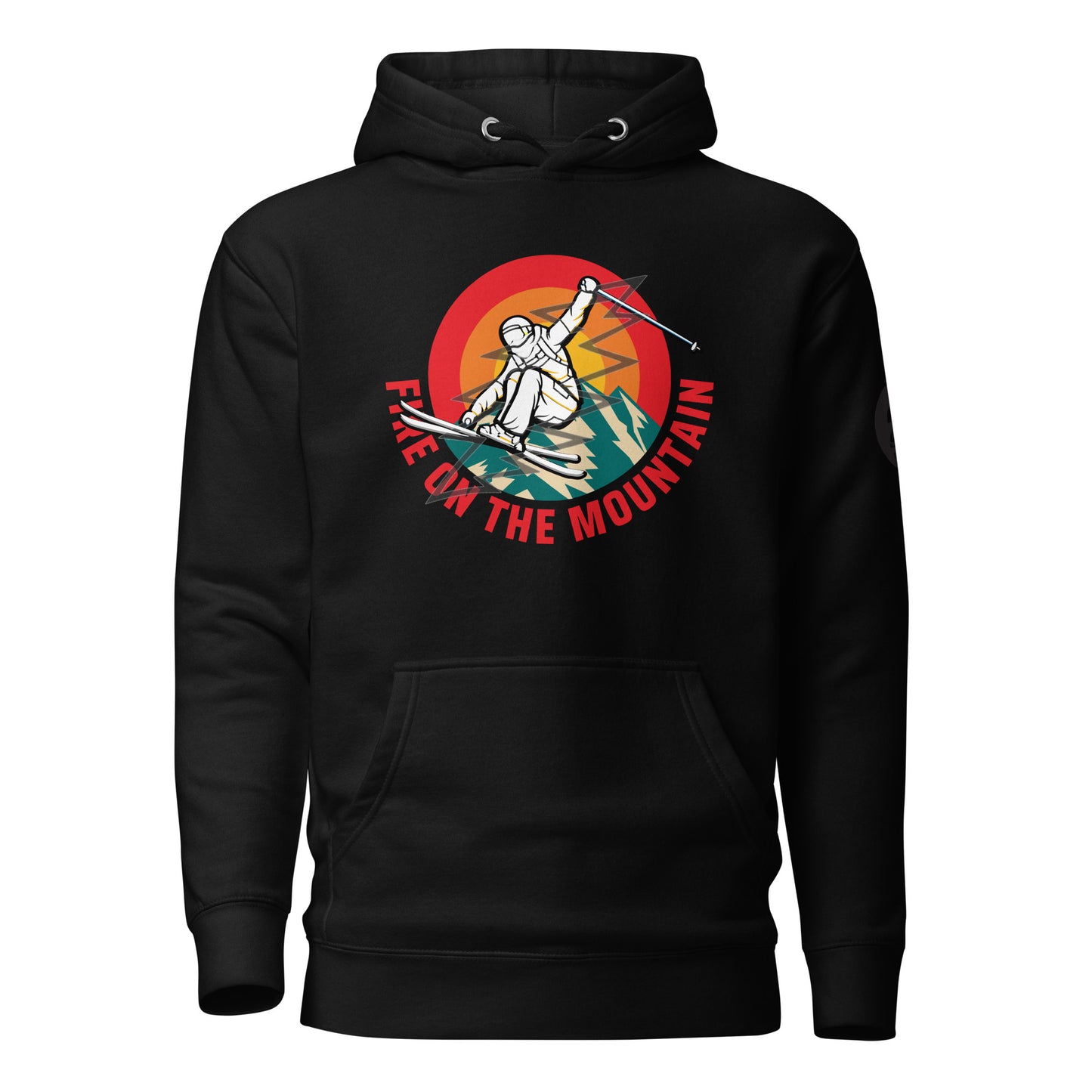 Skiing Fire On The Mountain - Hoodie
