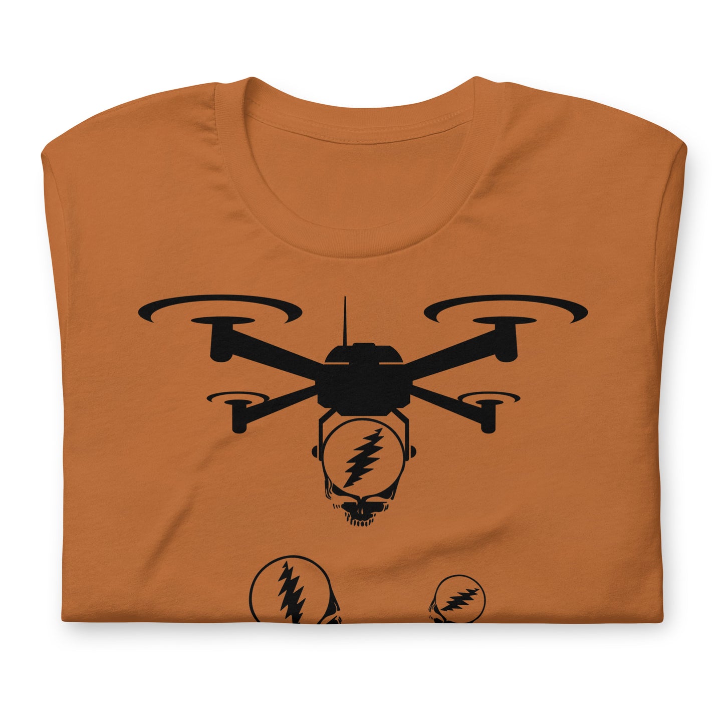 QuadHead DropZone Stealie Infector - Cotton Tee Shirt