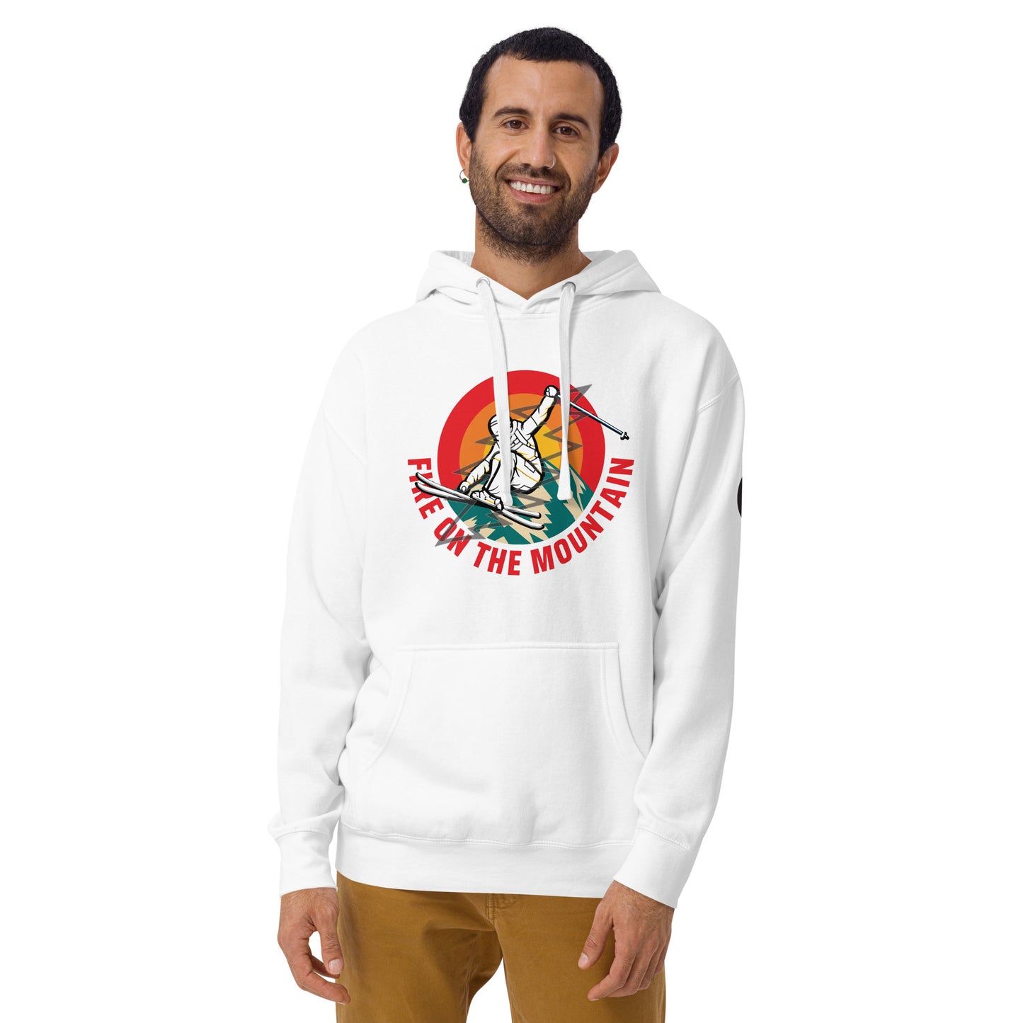 Skiing Fire On The Mountain - Hoodie