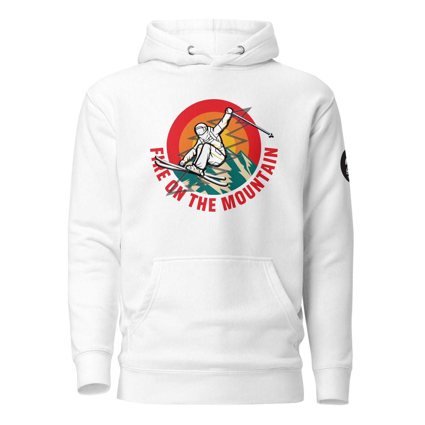 Skiing Fire On The Mountain - Hoodie