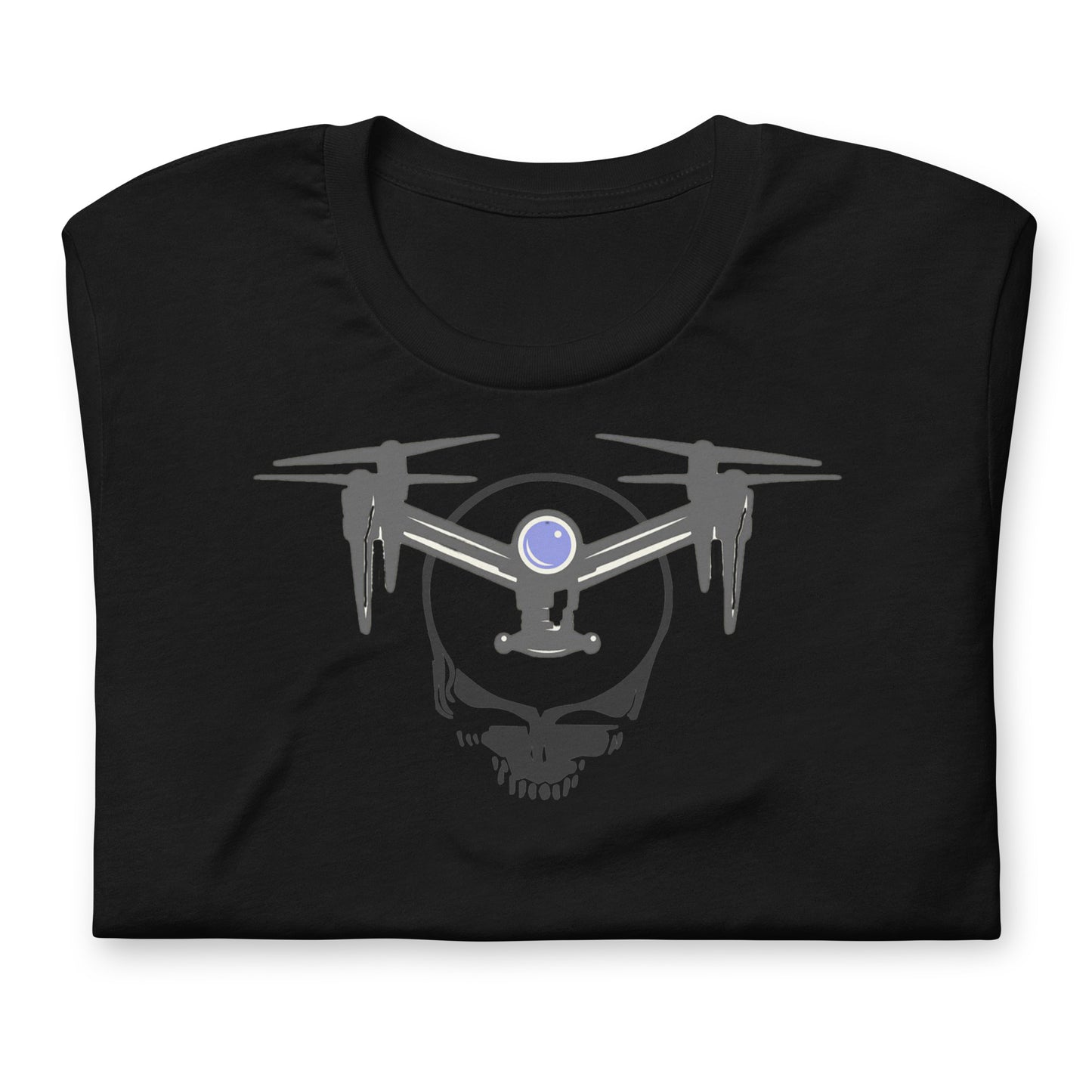 DroneHead - Quad Your Face Stealie - Cotton Tee Shirt