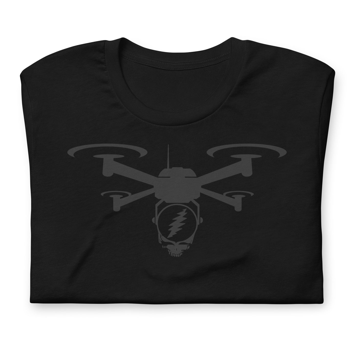 Steal Your Stealie Via Quad Drone - Cotton Tee Shirt