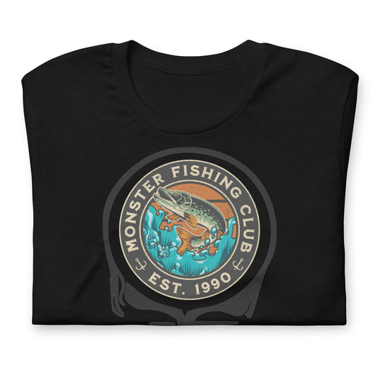 Monster Fishing Club EST 1990 Stealie - Cotton Tee Shirt