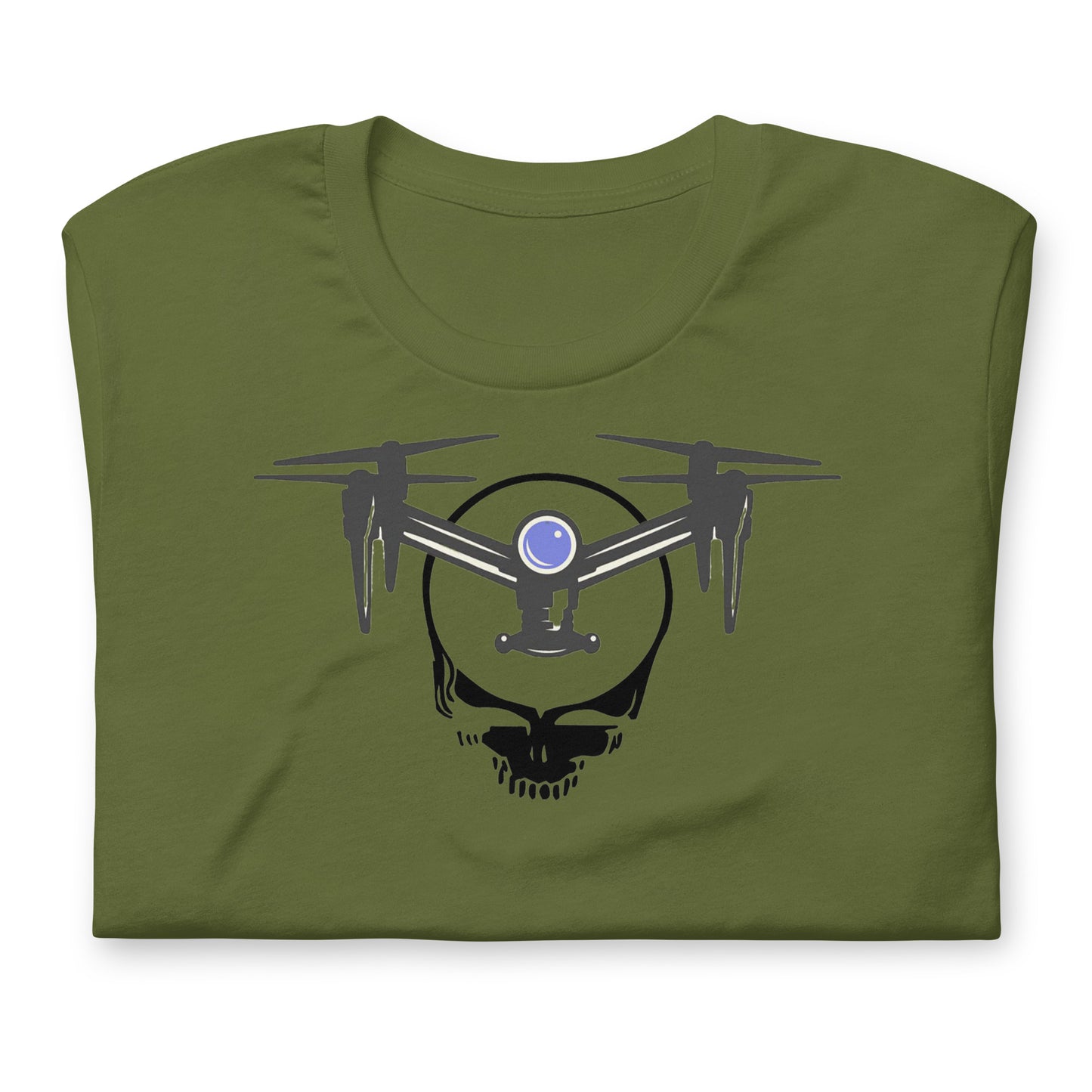 DroneHead - Quad Your Face Stealie - Cotton Tee Shirt