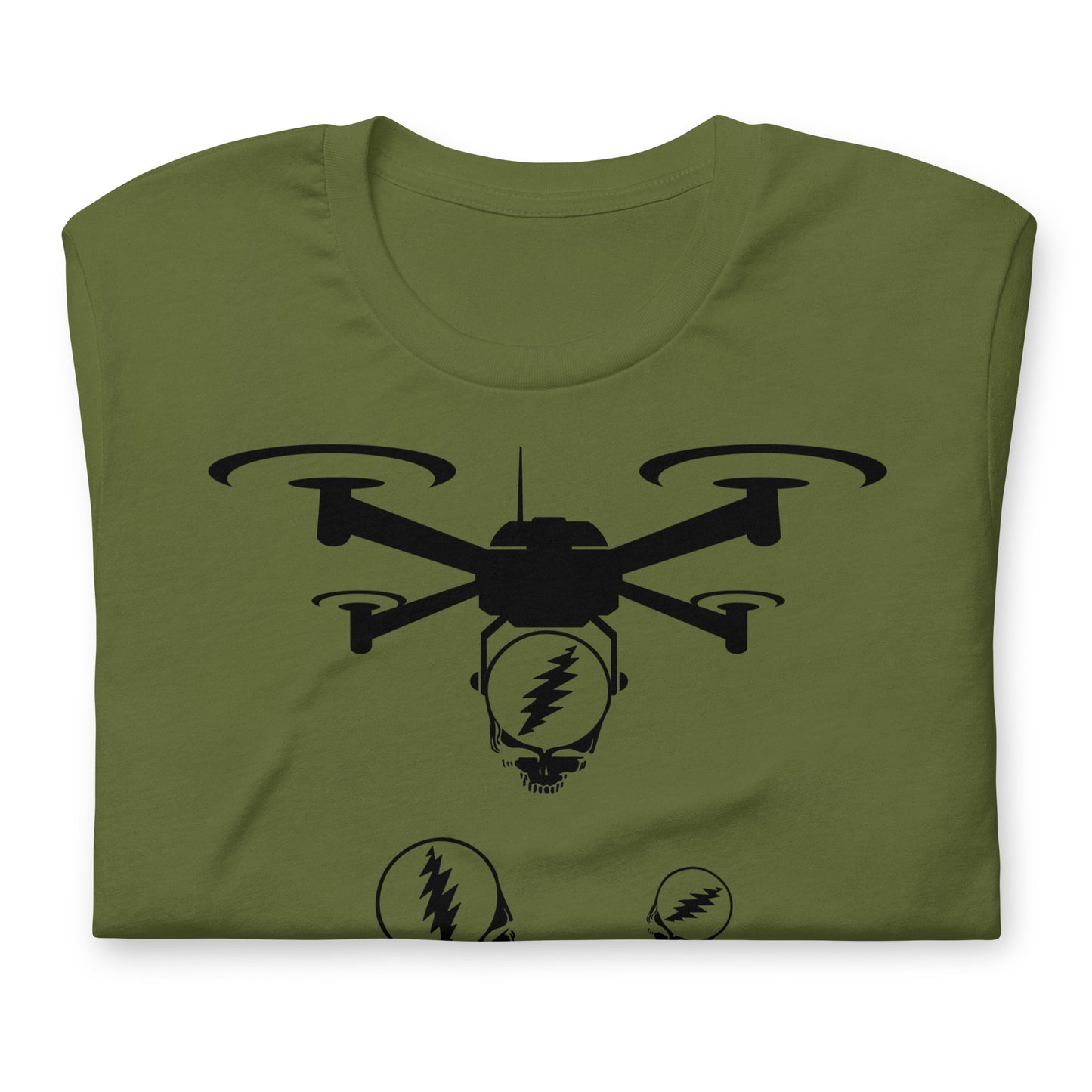 QuadHead DropZone Stealie Infector - Cotton Tee Shirt