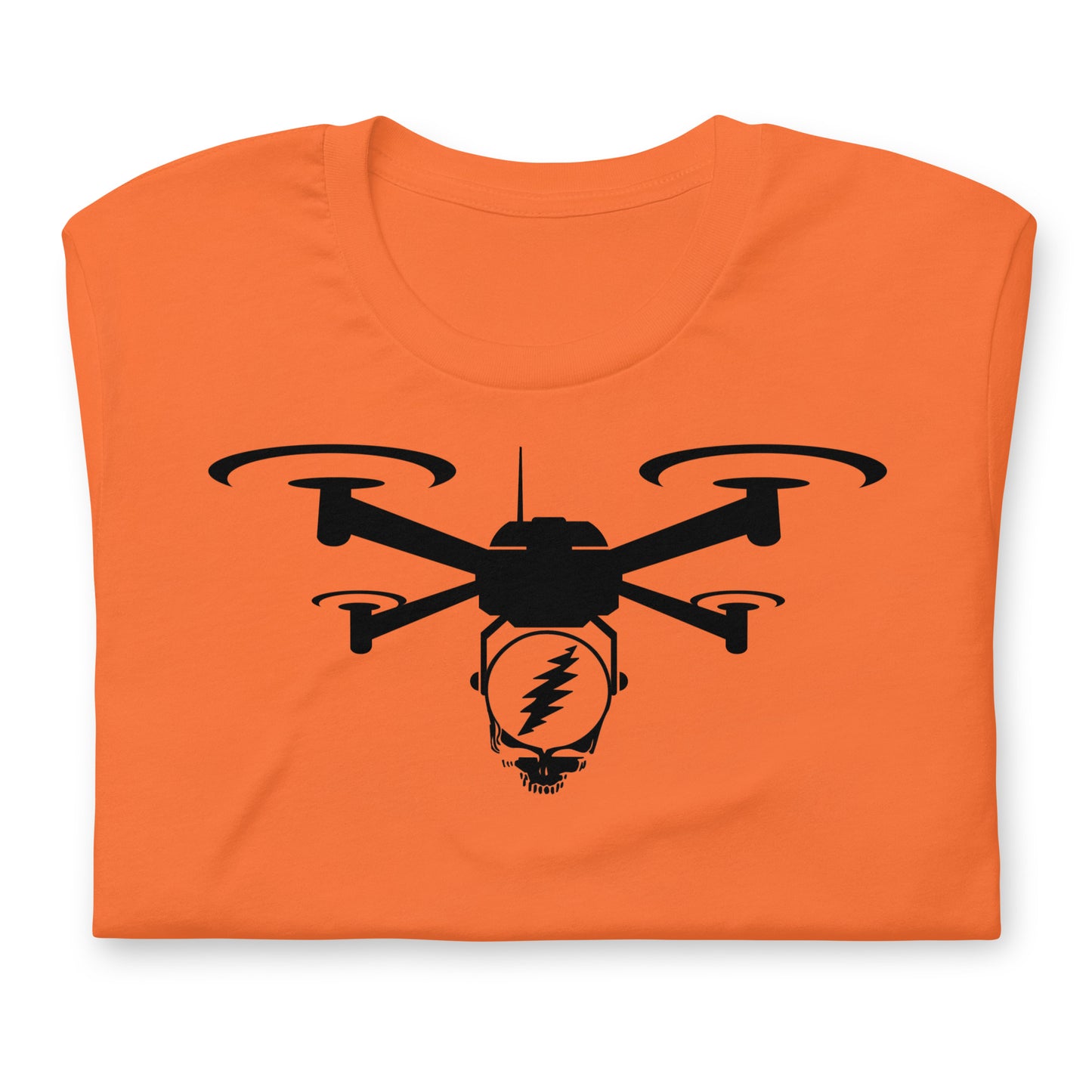 Steal Your Stealie Via Quad Drone - Cotton Tee Shirt