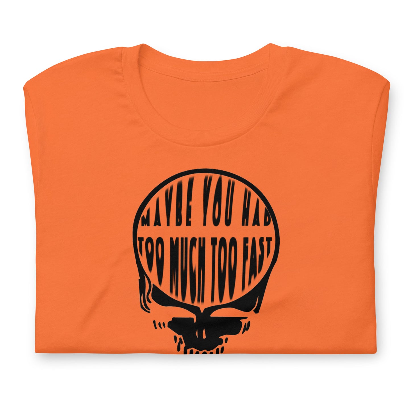 Maybe You Had Too Much Too Fast - Cotton Tee Shirt