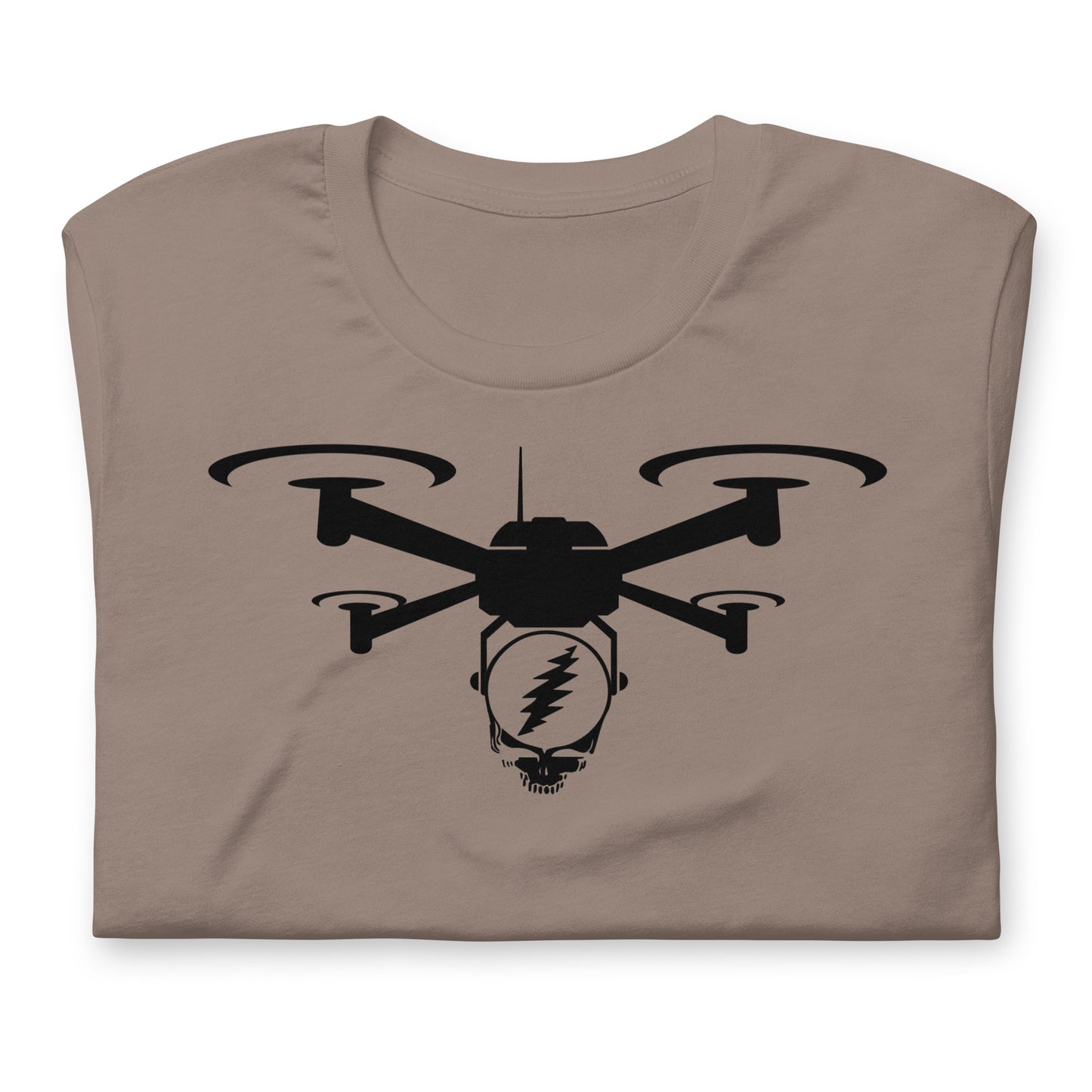 Steal Your Stealie Via Quad Drone - Cotton Tee Shirt