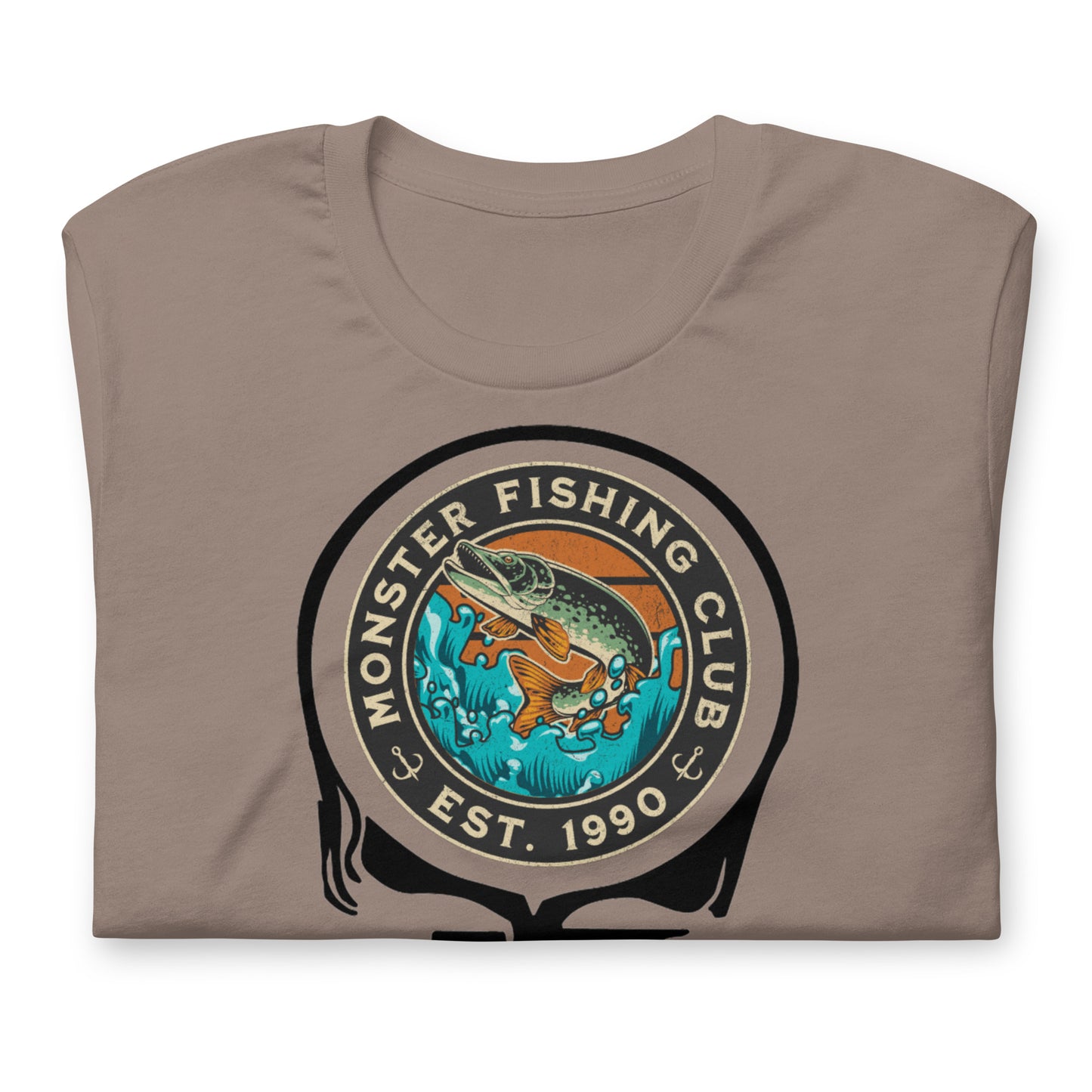 Monster Fishing Club EST 1990 Stealie - Cotton Tee Shirt