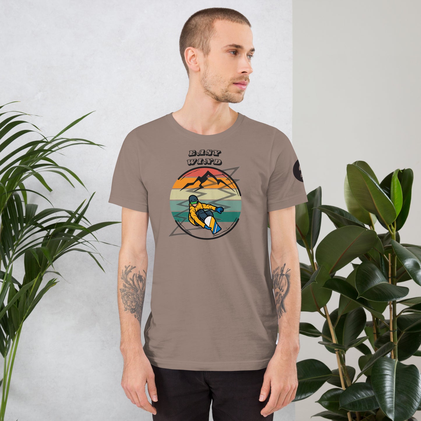 Snowboarding Easy Wind - Cotton Tee Shirt