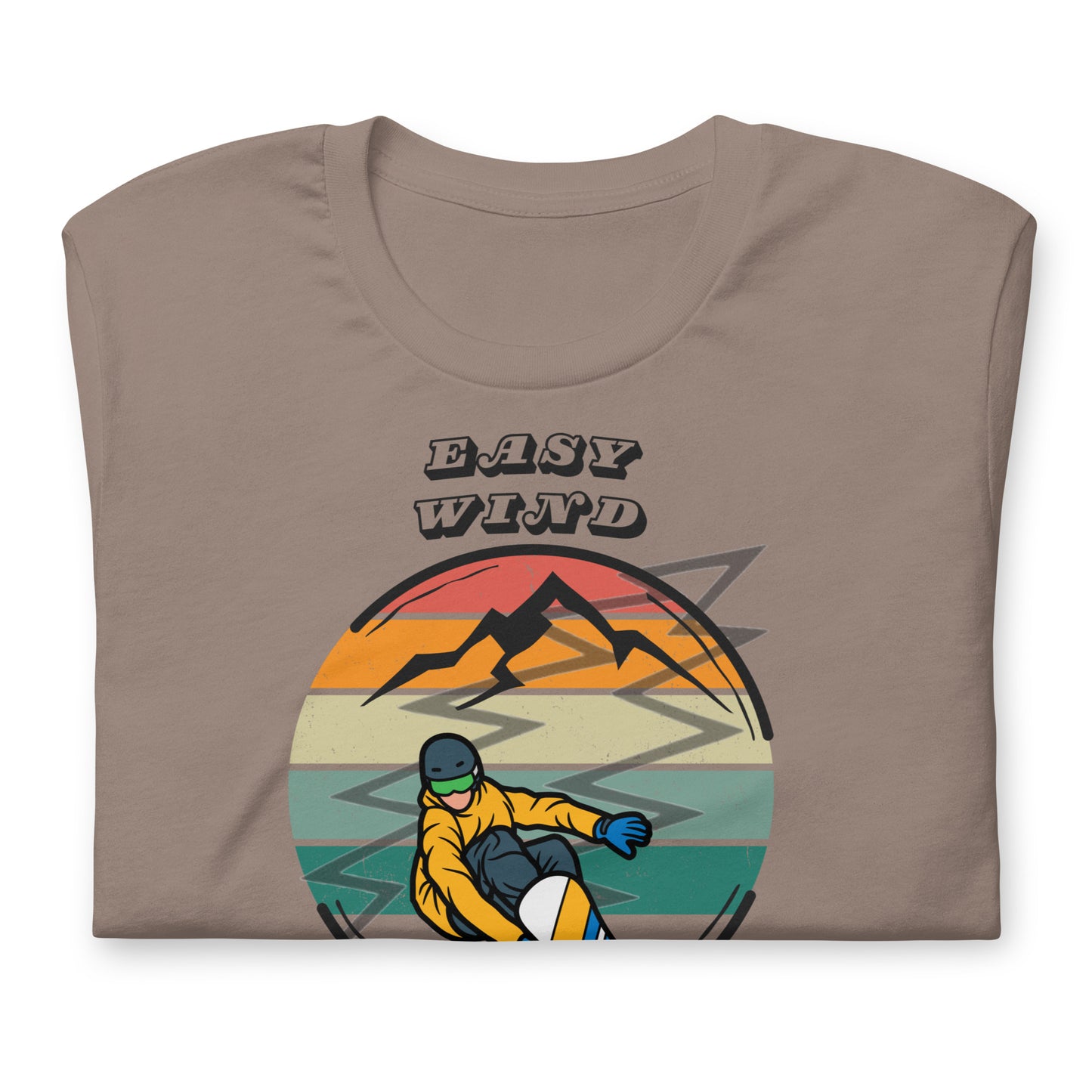 Snowboarding Easy Wind - Cotton Tee Shirt