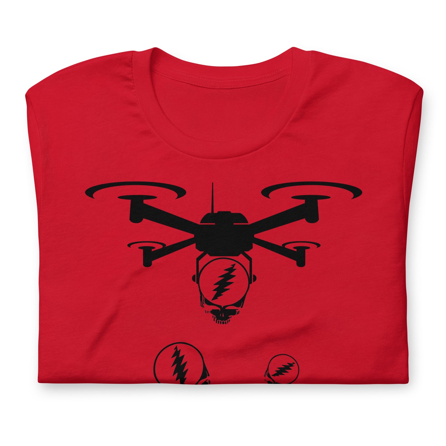 QuadHead DropZone Stealie Infector - Cotton Tee Shirt