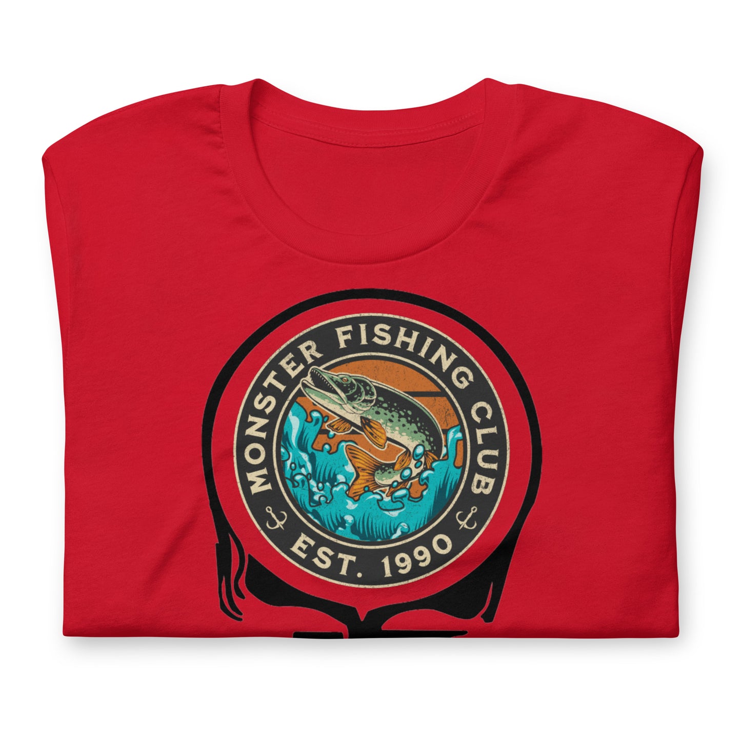 Monster Fishing Club EST 1990 Stealie - Cotton Tee Shirt