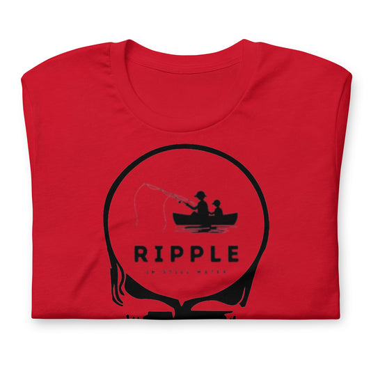 Ripple In Still Water Fishing Stealie - Cotton Tee Shirt