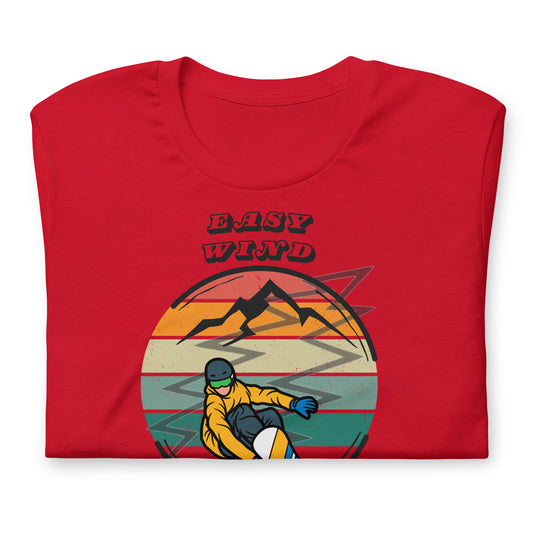 Snowboarding Easy Wind - Cotton Tee Shirt