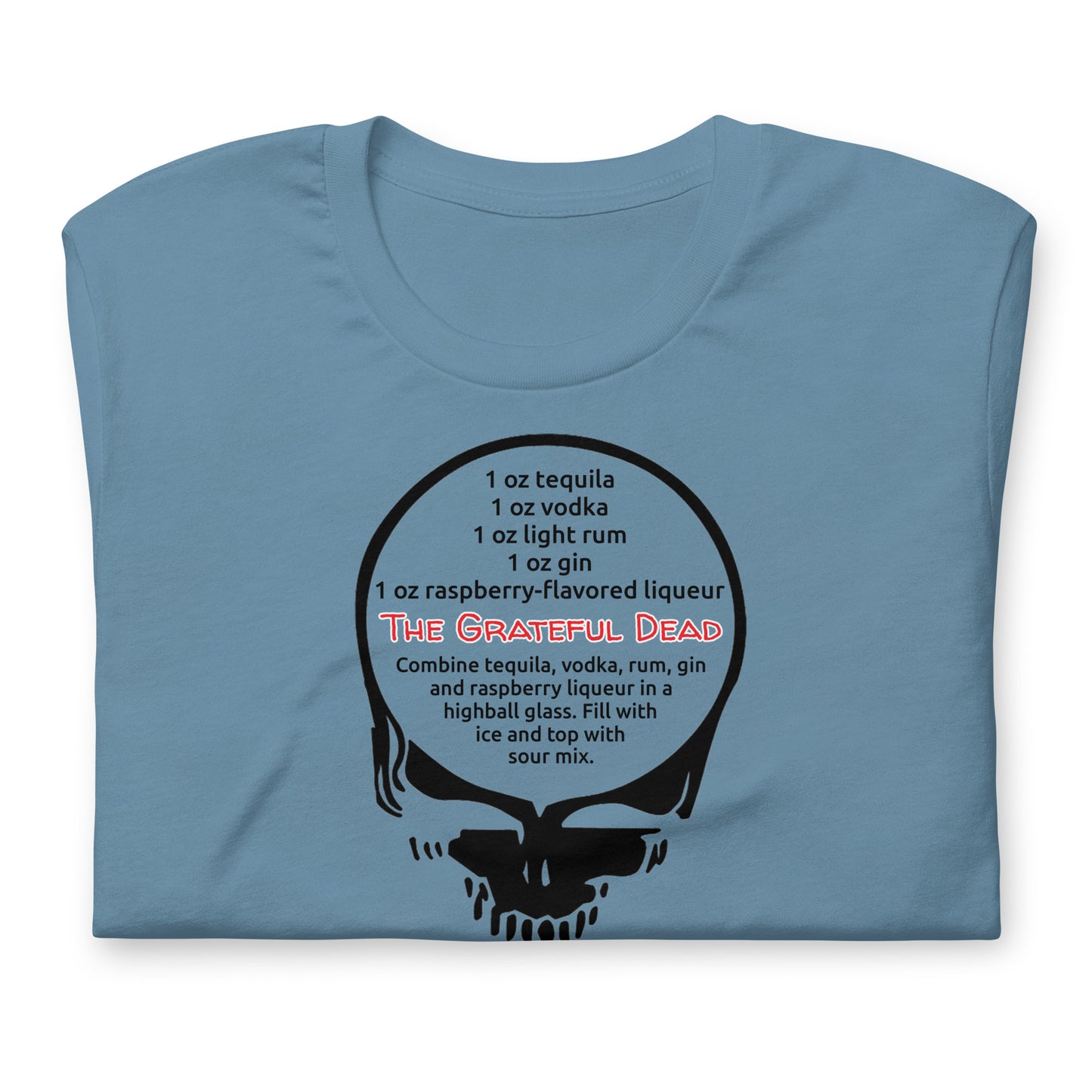 The Grateful Dead Cocktail Ingredients - Cotton Tee Shirt