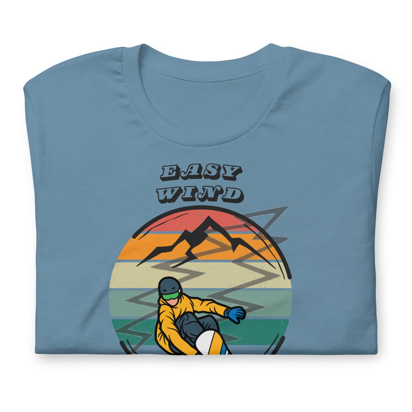 Snowboarding Easy Wind - Cotton Tee Shirt