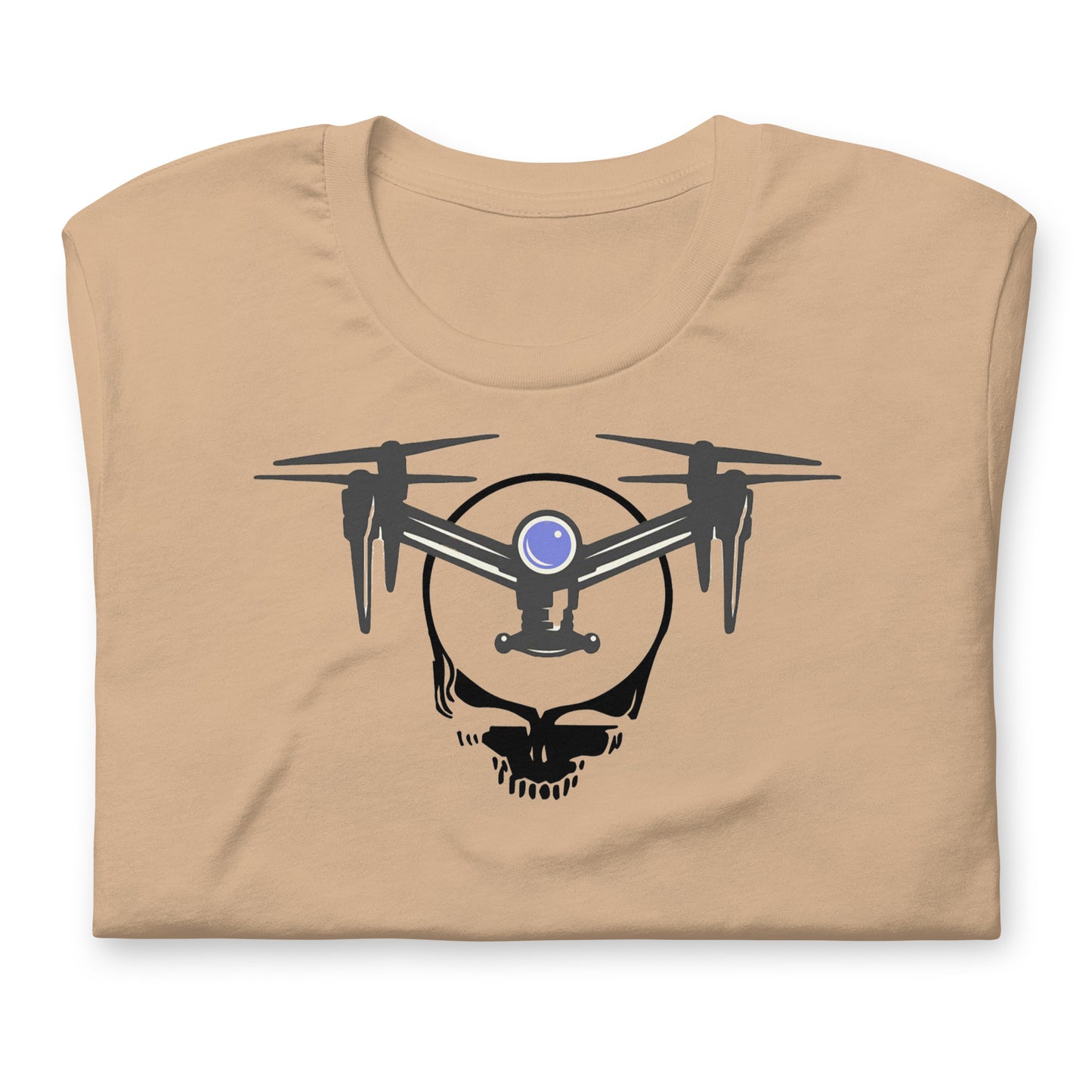 DroneHead - Quad Your Face Stealie - Cotton Tee Shirt