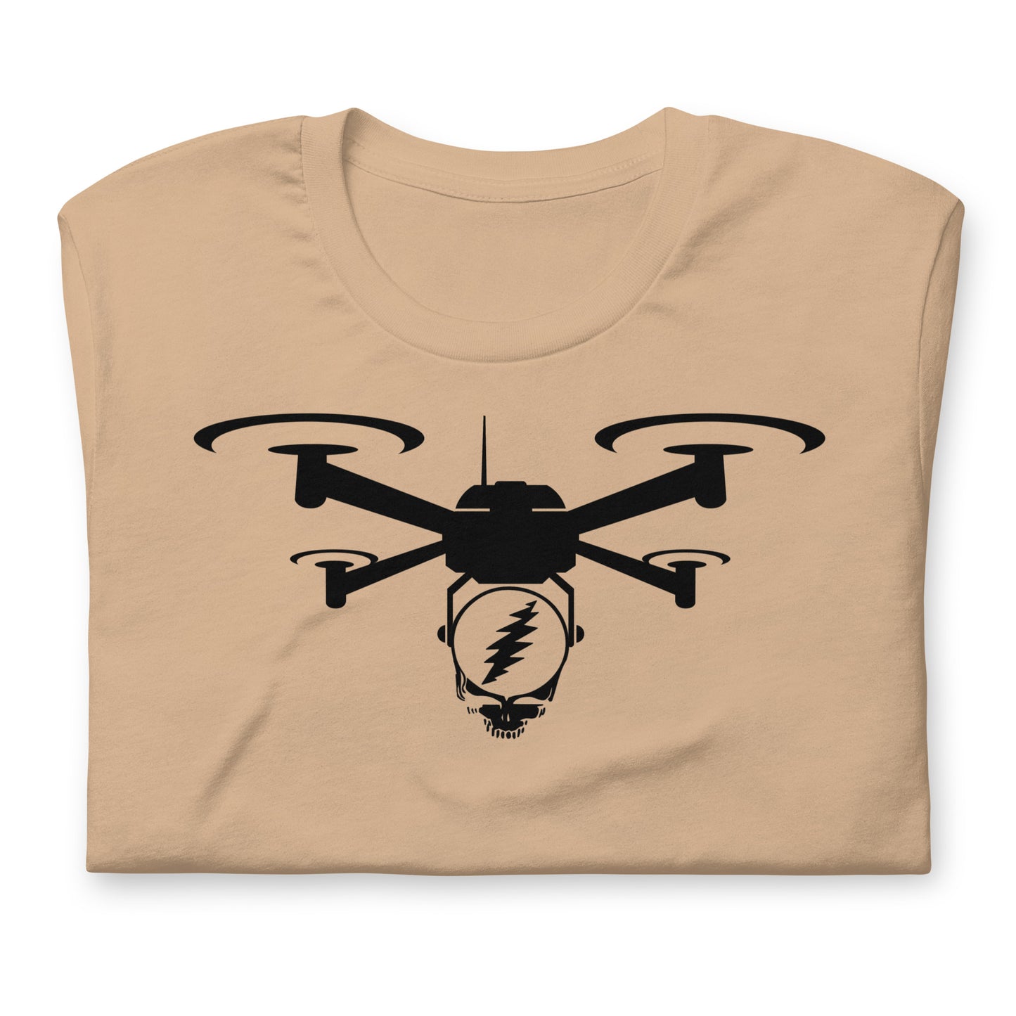 Steal Your Stealie Via Quad Drone - Cotton Tee Shirt