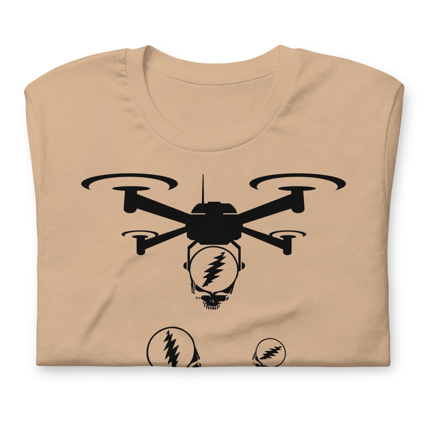 QuadHead DropZone Stealie Infector - Cotton Tee Shirt