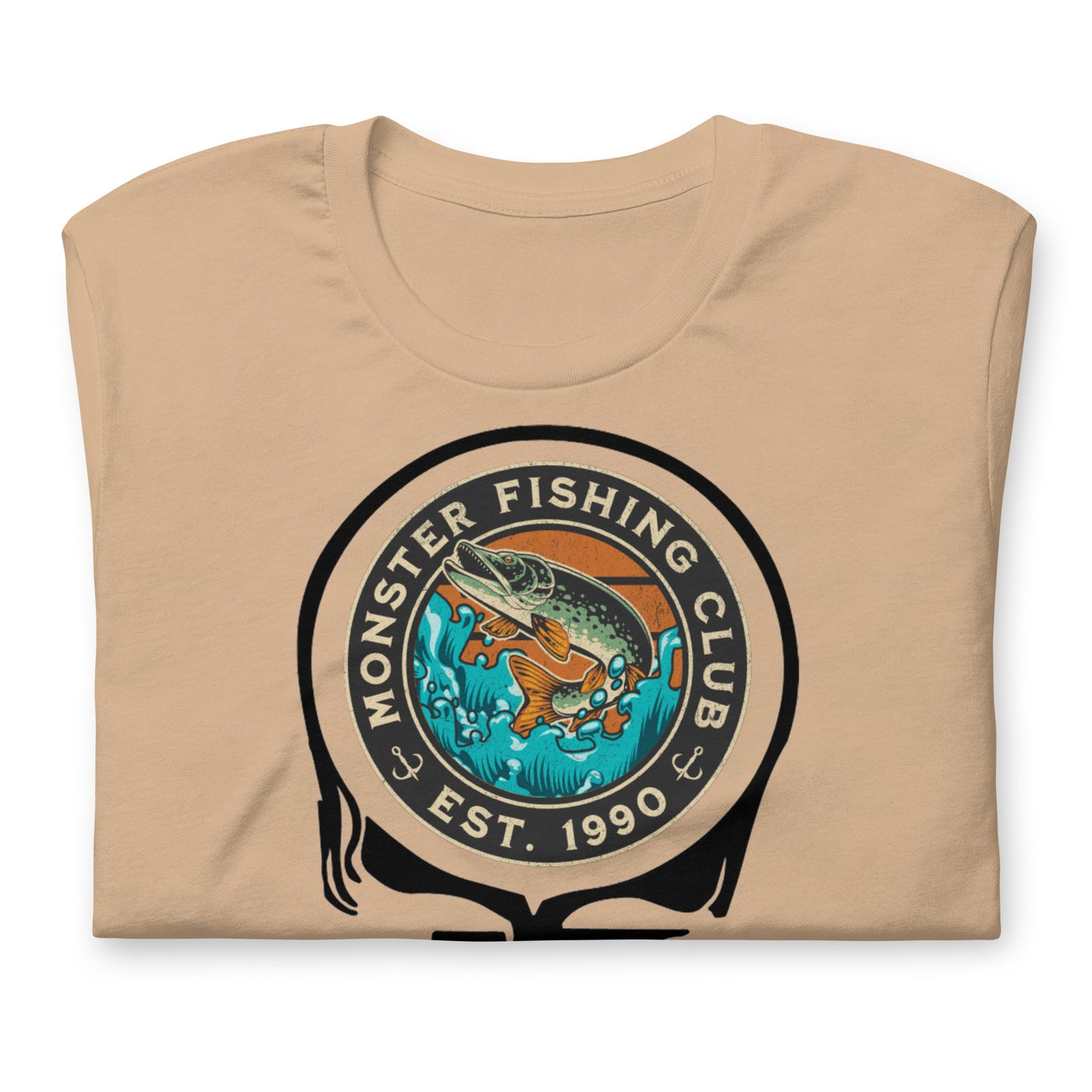 Monster Fishing Club EST 1990 Stealie - Cotton Tee Shirt