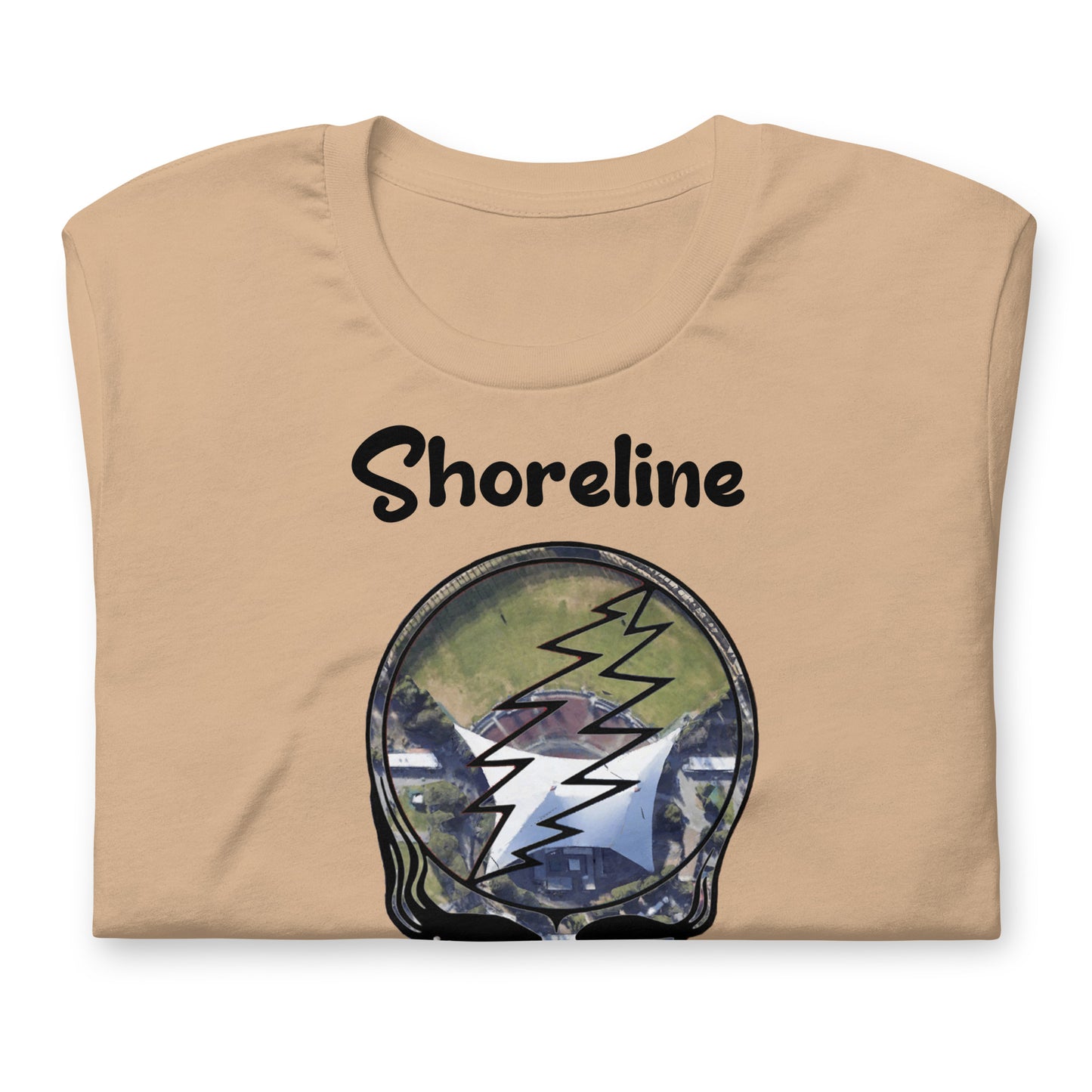 Shoreline Amphitheatre Stealie - Cotton Tee Shirt