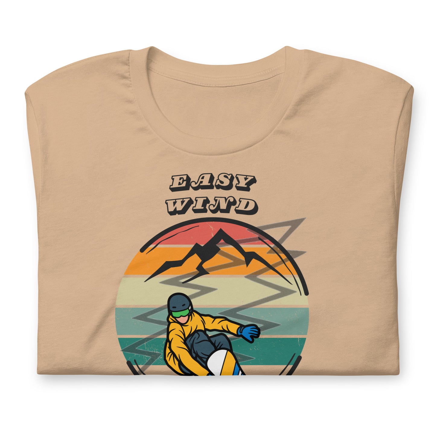 Snowboarding Easy Wind - Cotton Tee Shirt