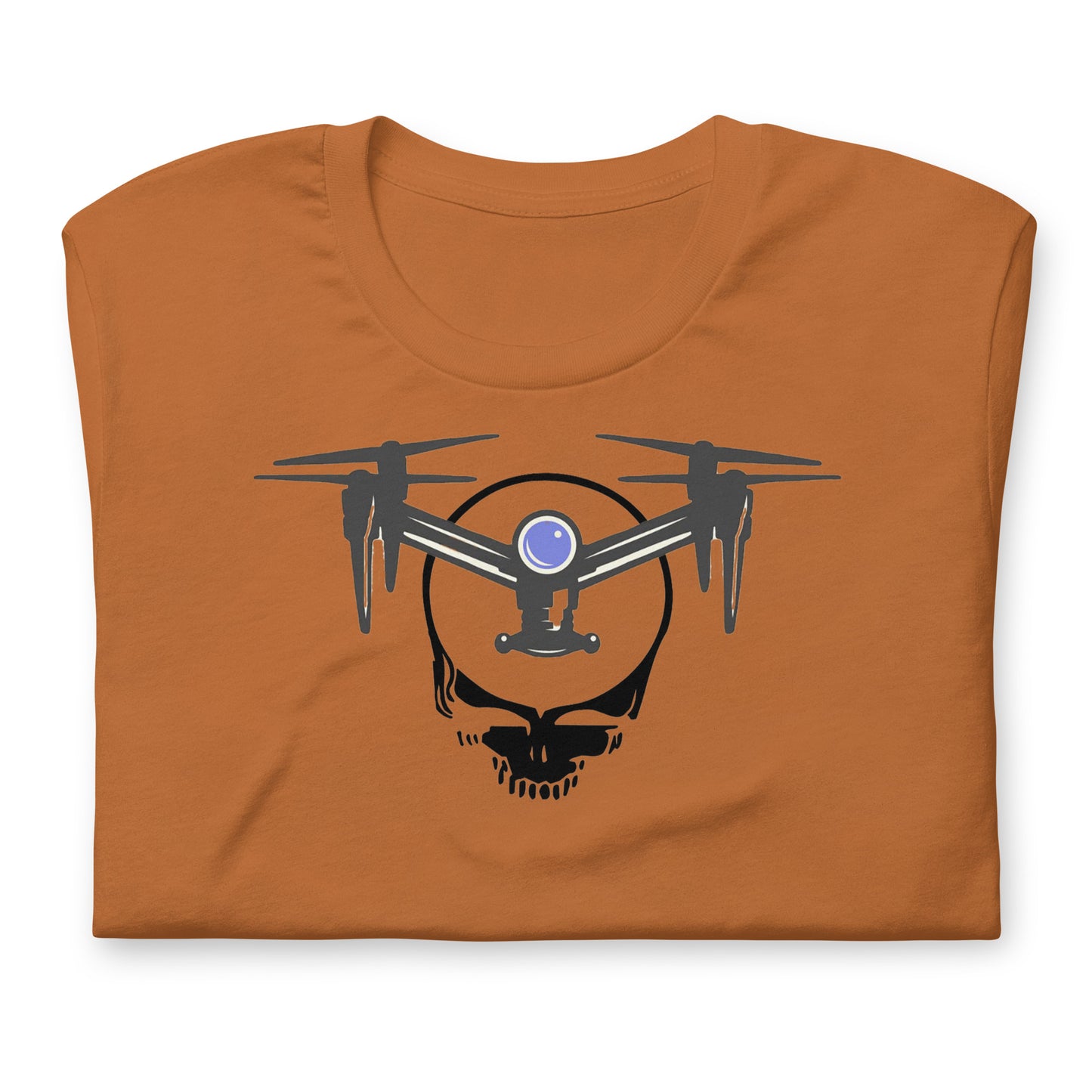 DroneHead - Quad Your Face Stealie - Cotton Tee Shirt