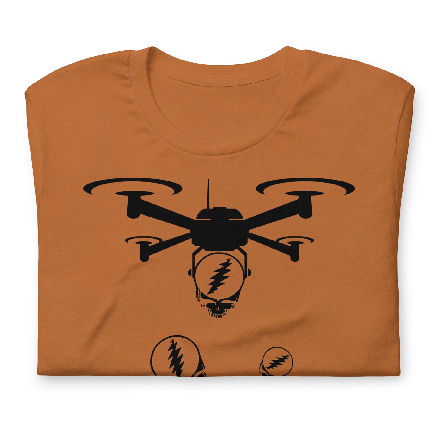 QuadHead DropZone Stealie Infector - Cotton Tee Shirt