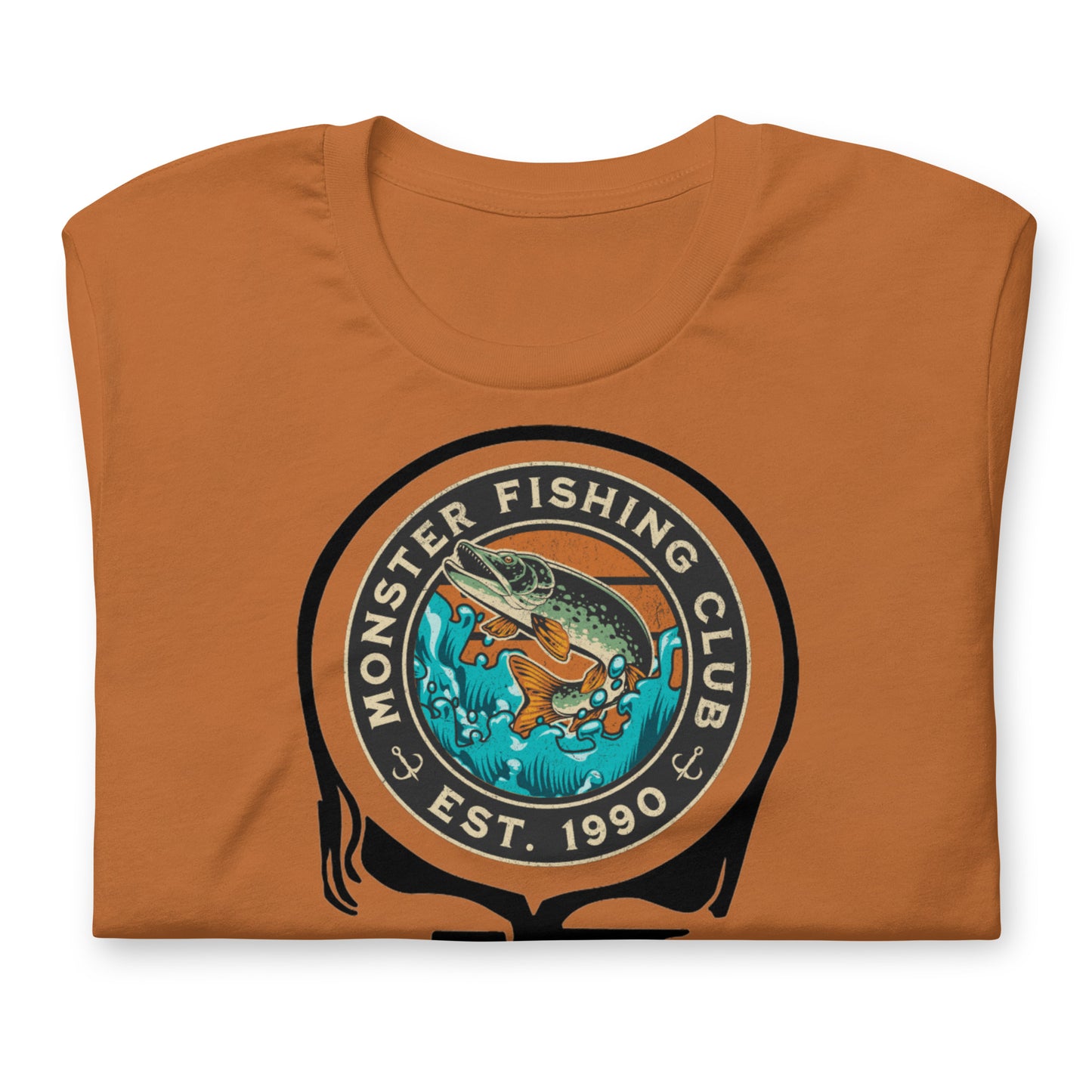 Monster Fishing Club EST 1990 Stealie - Cotton Tee Shirt