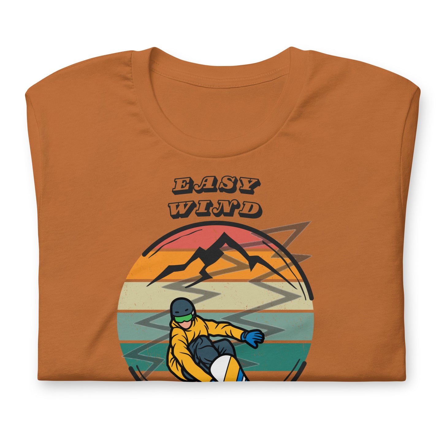 Snowboarding Easy Wind - Cotton Tee Shirt