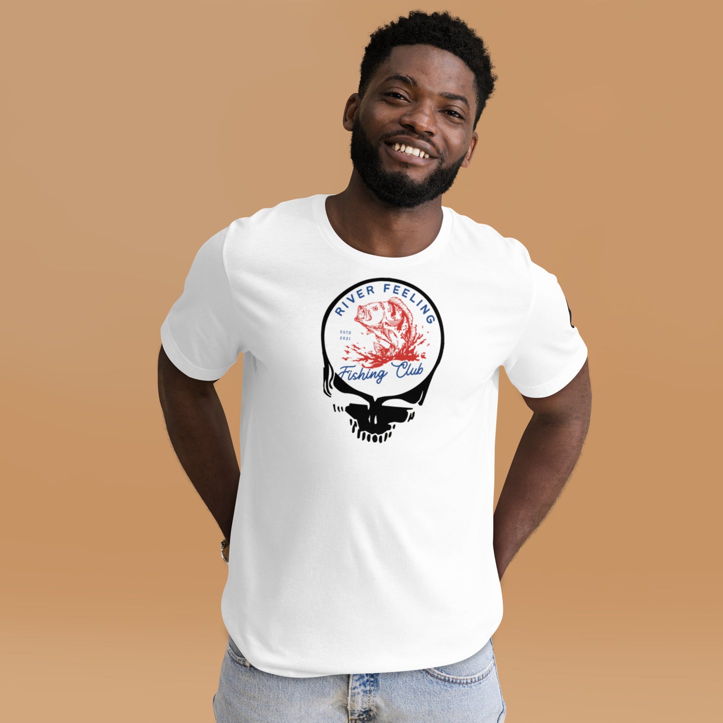 River Feeling Fishing Club Stealie - Cotton Tee Shirt