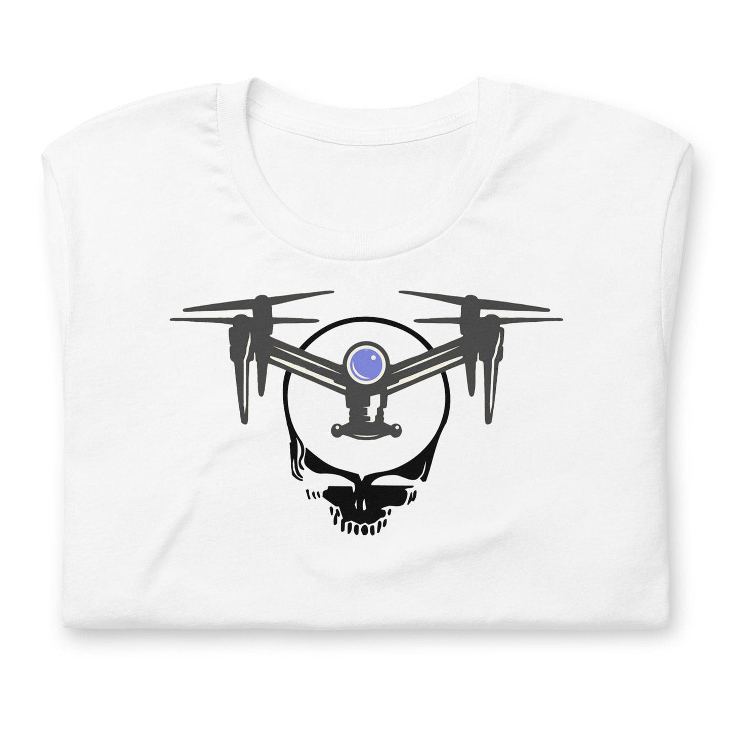 DroneHead - Quad Your Face Stealie - Cotton Tee Shirt