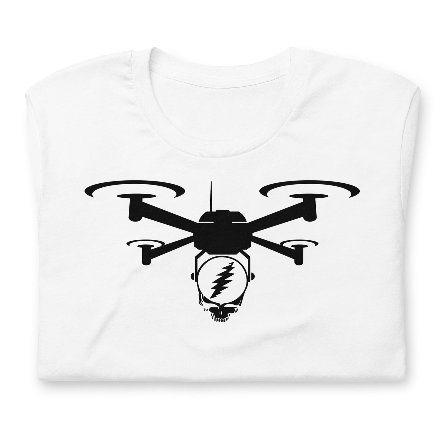 Steal Your Stealie Via Quad Drone - Cotton Tee Shirt