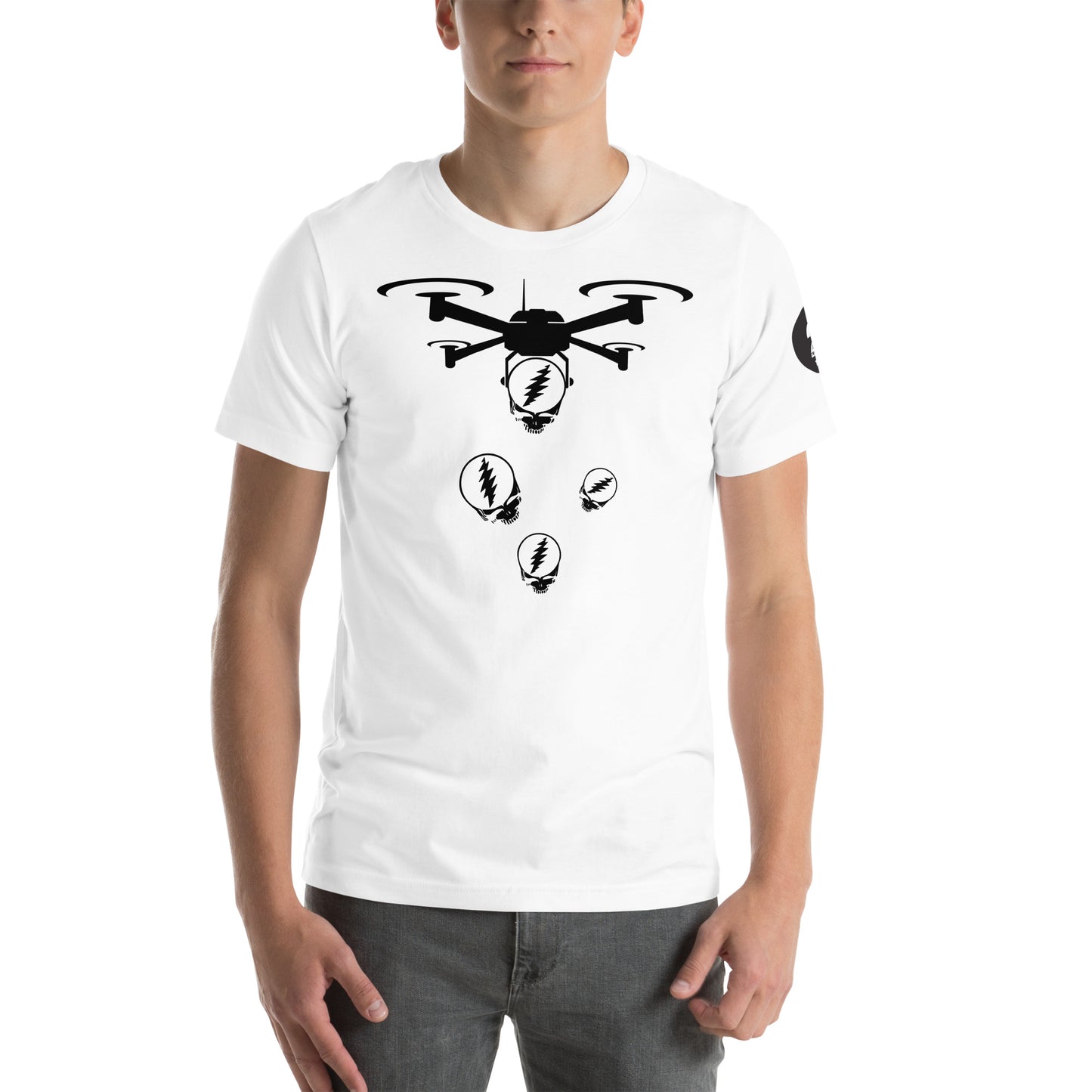 QuadHead DropZone Stealie Infector - Cotton Tee Shirt