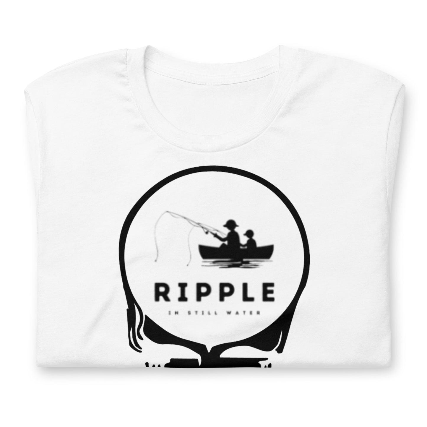 Ripple In Still Water Fishing Stealie - Cotton Tee Shirt