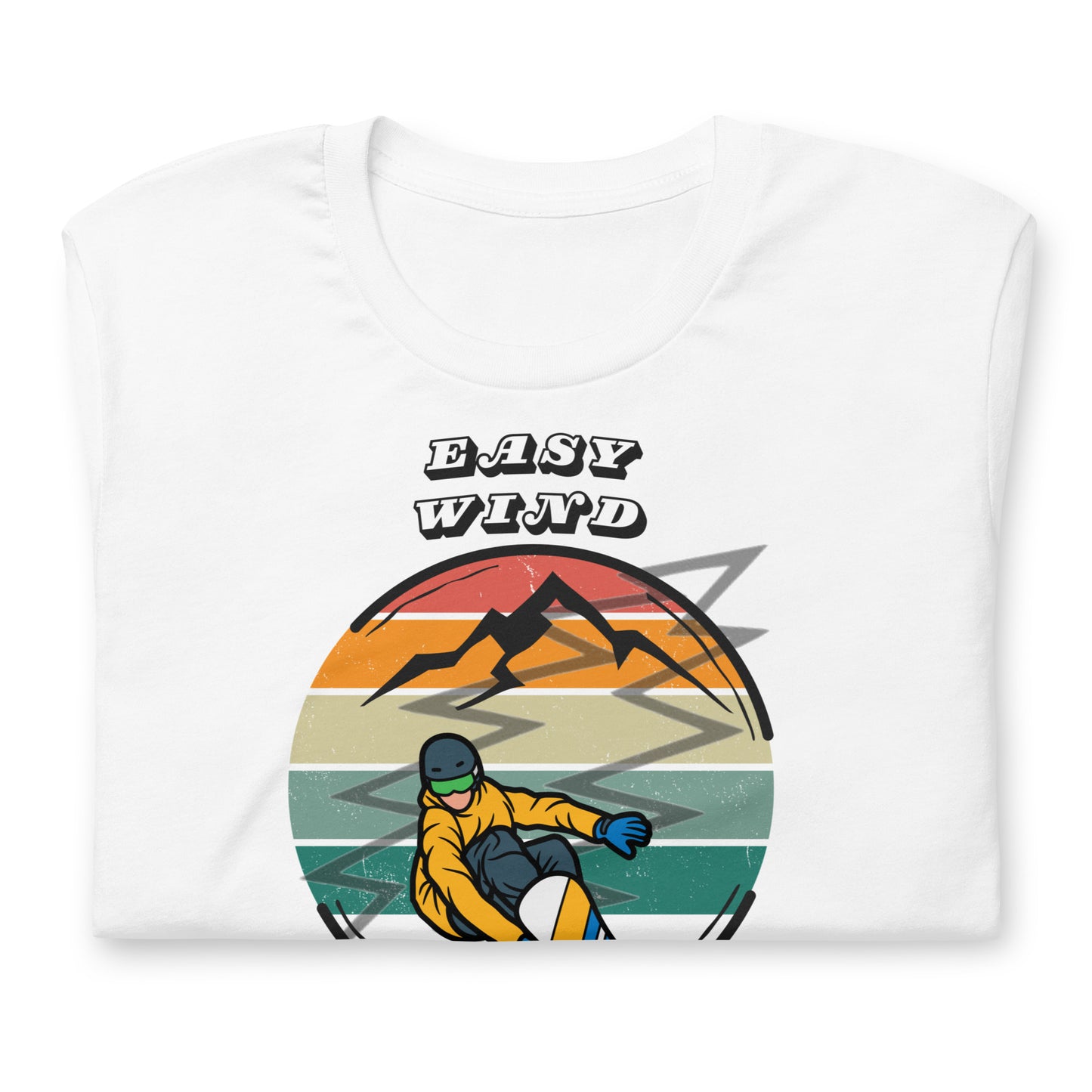 Snowboarding Easy Wind - Cotton Tee Shirt